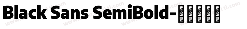 Black Sans SemiBold字体转换